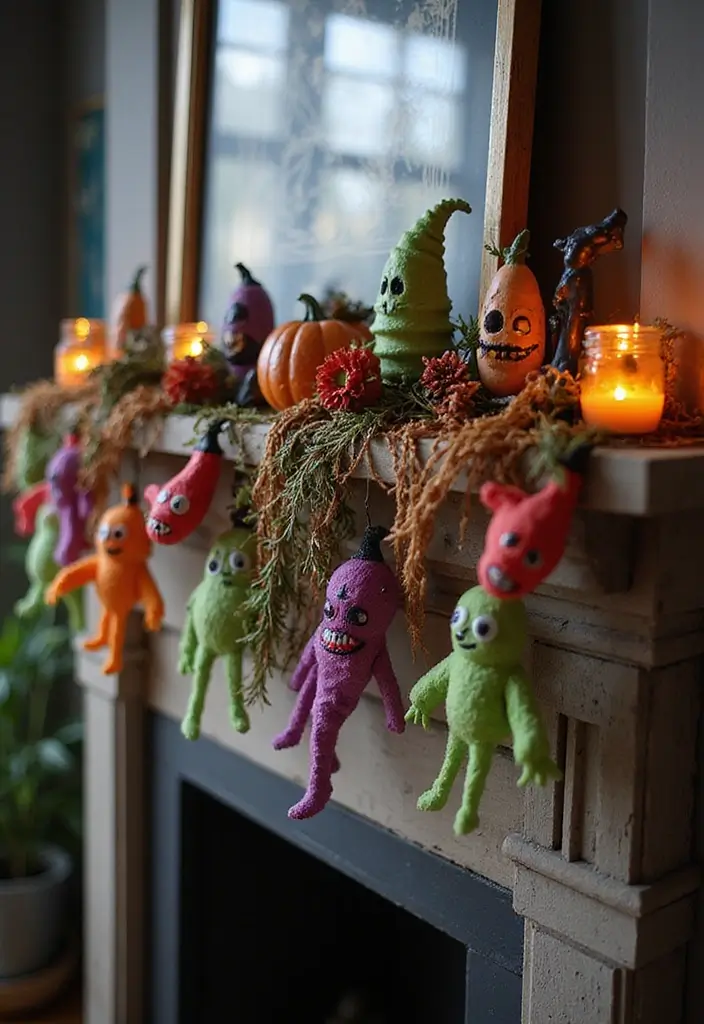 25 Spooktacular Halloween Decorations You Can DIY (Number 13 Will Shock You!) - 21. Ghoulish Garland