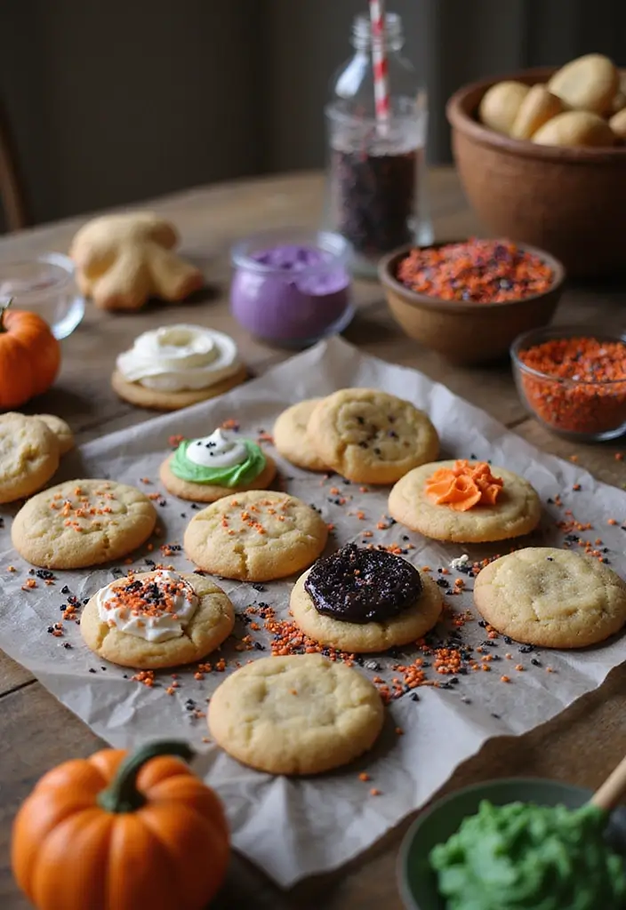 25 Spooktacular Halloween Decorations You Can DIY (Number 13 Will Shock You!) - 22. Halloween Cookie Decorating Station