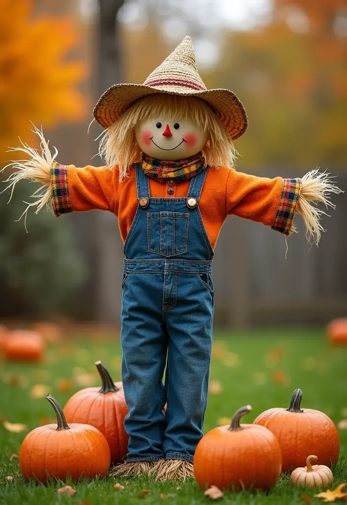 25 Spooktacular Halloween Decorations You Can DIY (Number 13 Will Shock You!) - 9. DIY Scarecrow