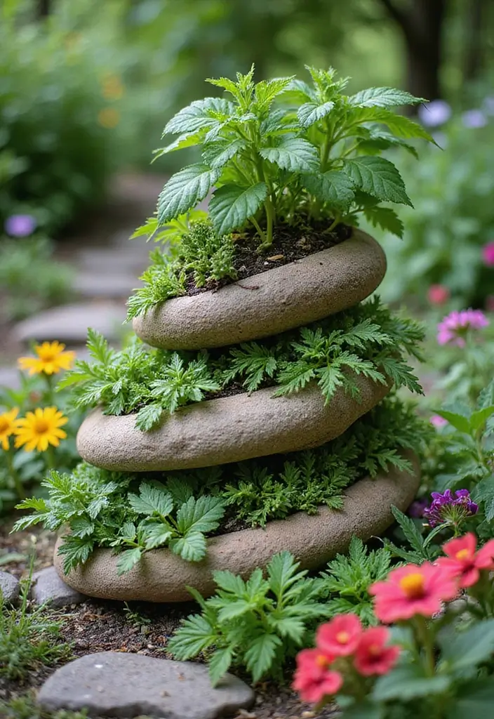 25 Sustainable DIY Projects That Are Easier Than You Think (#15 Will Blow Your Mind!) - 10. Herb Spiral Garden