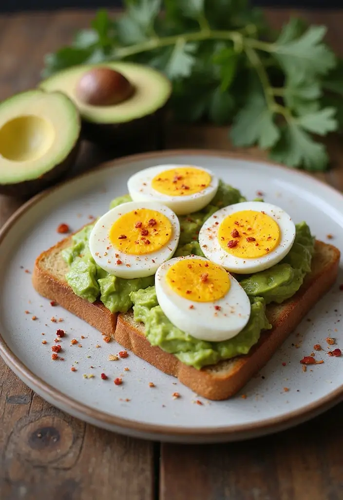 7 Air Fryer Breakfast Ideas for Weight Loss That Will Start Your Day Right! - 6. Air Fryer Avocado Toast with Egg